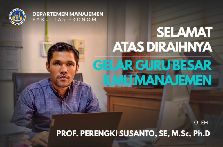 SELAMAT ATAS DIRAIHNYA GELAR PROFESOR / GURU BESAR